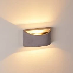 Hofstein Braslo Wandleuchte Grau, 1-flammig -Wandleuchten Verkauf braslo wandleuchte h3387979 11