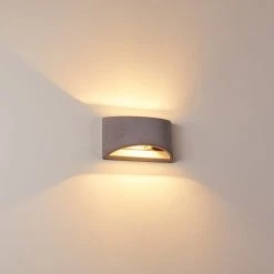 Hofstein Braslo Wandleuchte Grau, 1-flammig -Wandleuchten Verkauf braslo wandleuchte h3387979 16