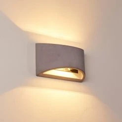 Hofstein Braslo Wandleuchte Grau, 1-flammig -Wandleuchten Verkauf braslo wandleuchte h3387979 2