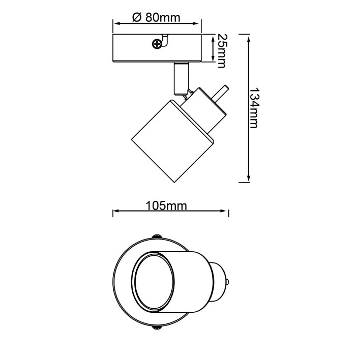 Brilliant Leuchten Brilliant Andres Wandleuchte LED Schwarz, 1-flammig 2 Brilliant Leuchten Brilliant Andres Wandleuchte LED Schwarz, 1-flammig - Image 2