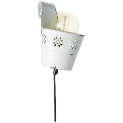 Hofstein Brilliant Flower Ample Wandleuchte Weiß, 1-flammig 14 Hofstein Brilliant Flower Ample Wandleuchte Weiß, 1-flammig -Wandleuchten Verkauf brilliant flower ample wandleuchte 93788 75 2