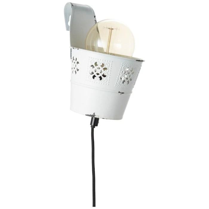 Hofstein Brilliant Flower Ample Wandleuchte Weiß, 1-flammig 3 Hofstein Brilliant Flower Ample Wandleuchte Weiß, 1-flammig - Image 3