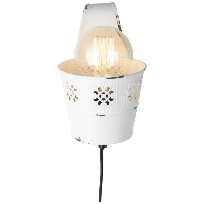 Hofstein Brilliant Flower Ample Wandleuchte Weiß, 1-flammig 4 Hofstein Brilliant Flower Ample Wandleuchte Weiß, 1-flammig - Image 4