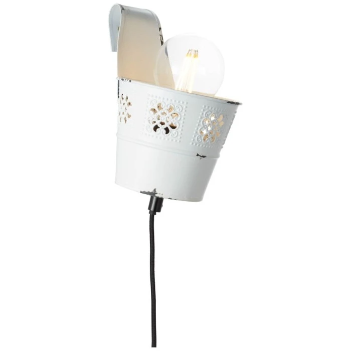 Hofstein Brilliant Flower Ample Wandleuchte Weiß, 1-flammig 5 Hofstein Brilliant Flower Ample Wandleuchte Weiß, 1-flammig - Image 5