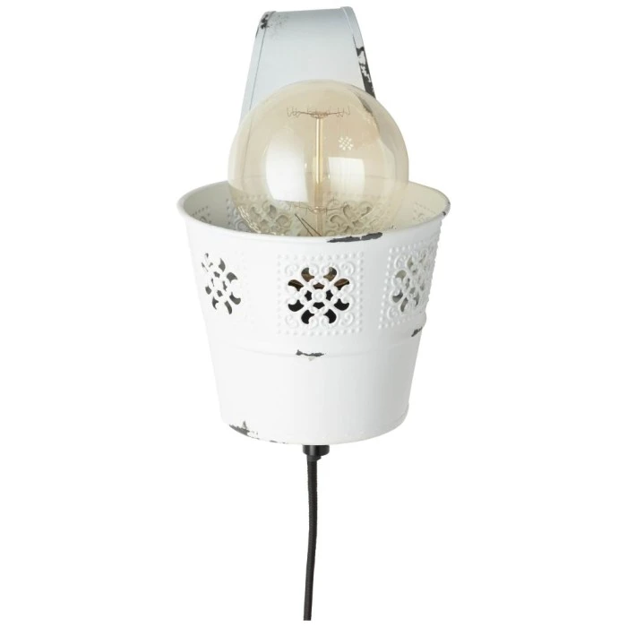 Hofstein Brilliant Flower Ample Wandleuchte Weiß, 1-flammig 8 Hofstein Brilliant Flower Ample Wandleuchte Weiß, 1-flammig - Image 8