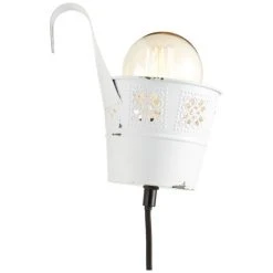 Hofstein Brilliant Flower Ample Wandleuchte Weiß, 1-flammig 20 Hofstein Brilliant Flower Ample Wandleuchte Weiß, 1-flammig -Wandleuchten Verkauf brilliant flower ample wandleuchte 93788 75 8