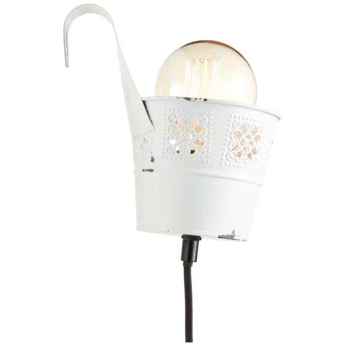 Hofstein Brilliant Flower Ample Wandleuchte Weiß, 1-flammig 9 Hofstein Brilliant Flower Ample Wandleuchte Weiß, 1-flammig - Image 9