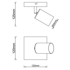 Brilliant Leuchten Brilliant Jello Wandleuchte LED Schwarz, 1-flammig -Wandleuchten Verkauf brilliant jello wandleuchte g99727 76 10