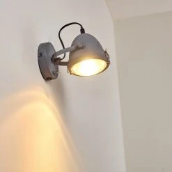Hofstein Butikon Wandleuchte Grau, 1-flammig -Wandleuchten Verkauf butikon wandleuchte h3300435 do1 2
