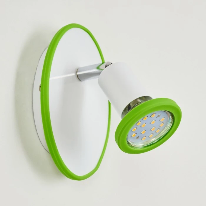 Hofstein Cabri Wandleuchte LED Chrom, Grün, Weiß, 1-flammig 8 Hofstein Cabri Wandleuchte LED Chrom, Grün, Weiß, 1-flammig - Image 8