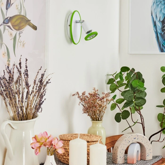 Hofstein Cabri Wandleuchte LED Chrom, Grün, Weiß, 1-flammig 10 Hofstein Cabri Wandleuchte LED Chrom, Grün, Weiß, 1-flammig - Image 10