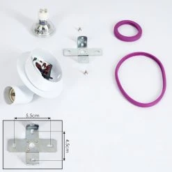 Hofstein Cabri Wandleuchte LED Chrom, Weiß, Lila, 1-flammig -Wandleuchten Verkauf cabri wandleuchte h3561188 4