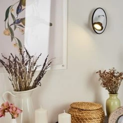 Hofstein Cabri Wandleuchte LED Chrom, Schwarz, Weiß, 1-flammig -Wandleuchten Verkauf cabri wandleuchte h3561201 10