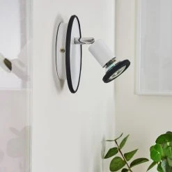 Hofstein Cabri Wandleuchte LED Chrom, Schwarz, Weiß, 1-flammig -Wandleuchten Verkauf cabri wandleuchte h3561201 11