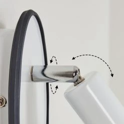 Hofstein Cabri Wandleuchte LED Chrom, Schwarz, Weiß, 1-flammig -Wandleuchten Verkauf cabri wandleuchte h3561201 5