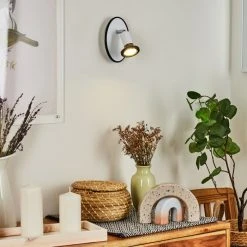 Hofstein Cabri Wandleuchte LED Chrom, Schwarz, Weiß, 1-flammig -Wandleuchten Verkauf cabri wandleuchte h3561201 6