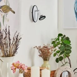 Hofstein Cabri Wandleuchte LED Chrom, Schwarz, Weiß, 1-flammig -Wandleuchten Verkauf cabri wandleuchte h3561201 9