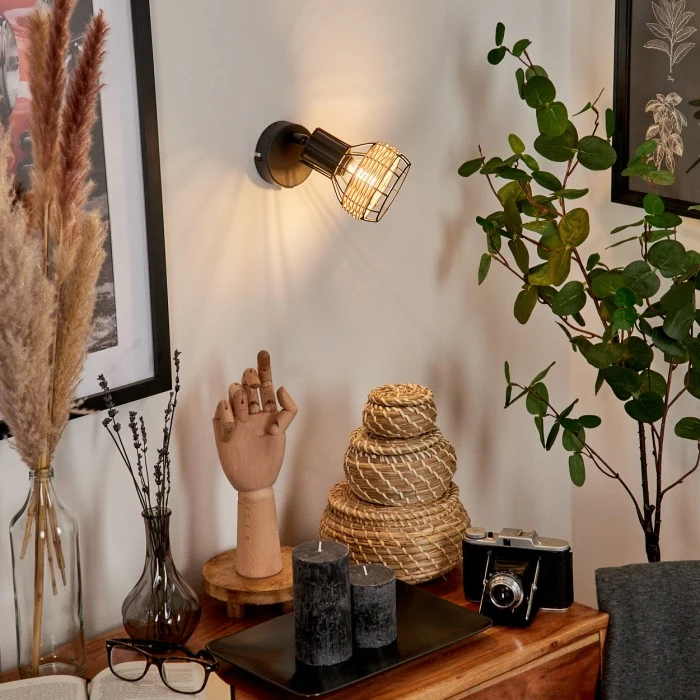 Hofstein Calamar Wandleuchte Schwarz, 1-flammig 11 Hofstein Calamar Wandleuchte Schwarz, 1-flammig - Image 11