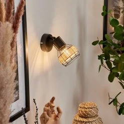 Hofstein Calamar Wandleuchte Schwarz, 1-flammig 18 Hofstein Calamar Wandleuchte Schwarz, 1-flammig -Wandleuchten Verkauf calamar wandleuchte h3579909 6