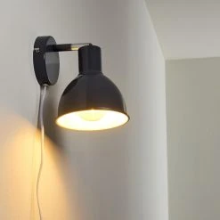 Hofstein Caney Wandleuchte Anthrazit, 1-flammig -Wandleuchten Verkauf caney wandleuchte h3316535 2