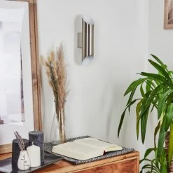 Hofstein Cann Wandleuchte LED Nickel-Matt, 2-flammig -Wandleuchten Verkauf cann wandleuchte h3556412 11