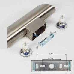 Hofstein Cann Wandleuchte LED Nickel-Matt, 2-flammig -Wandleuchten Verkauf cann wandleuchte h3556412 4