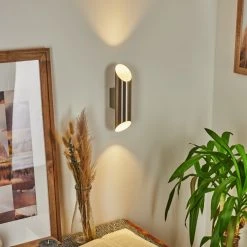 Hofstein Cann Wandleuchte LED Nickel-Matt, 2-flammig -Wandleuchten Verkauf cann wandleuchte h3556412 8