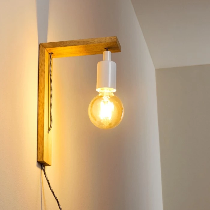 Hofstein Canoe Wandleuchte Holz hell, 1-flammig 15 Hofstein Canoe Wandleuchte Holz hell, 1-flammig - Image 15