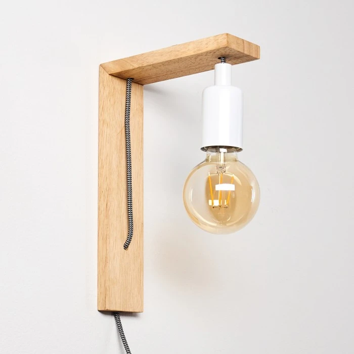 Hofstein Canoe Wandleuchte Holz hell, 1-flammig 5 Hofstein Canoe Wandleuchte Holz hell, 1-flammig - Image 5