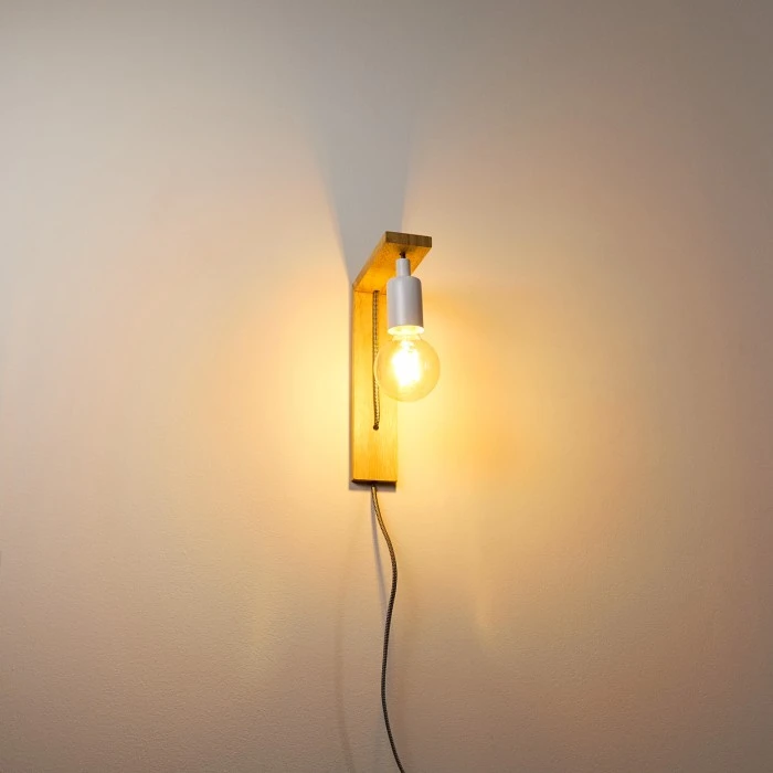 Hofstein Canoe Wandleuchte Holz hell, 1-flammig 7 Hofstein Canoe Wandleuchte Holz hell, 1-flammig - Image 7