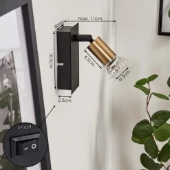 Hofstein Castillo Wandleuchte Schwarz, 1-flammig 13 Hofstein Castillo Wandleuchte Schwarz, 1-flammig -Wandleuchten Verkauf castillo wandleuchte h3613252 3