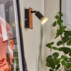 Hofstein Castillo Wandleuchte Schwarz, Naturfarben, 1-flammig -Wandleuchten Verkauf castillo wandleuchte h3613276 6