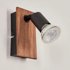 Hofstein Castillo Wandleuchte Schwarz, Naturfarben, 1-flammig -Wandleuchten Verkauf castillo wandleuchte h3613276 7