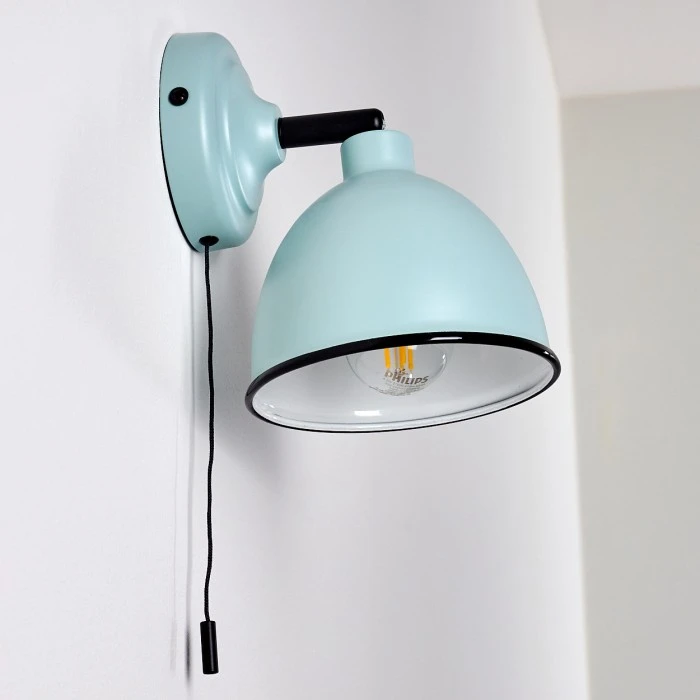 Hofstein Catharine Wandleuchte Blau, Schwarz, 1-flammig 16 Hofstein Catharine Wandleuchte Blau, Schwarz, 1-flammig - Image 16