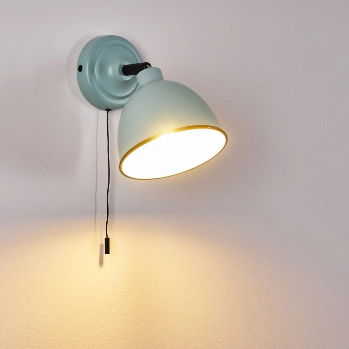 Hofstein Catharine Wandleuchte Blau, Schwarz, 1-flammig 3 Hofstein Catharine Wandleuchte Blau, Schwarz, 1-flammig - Image 3