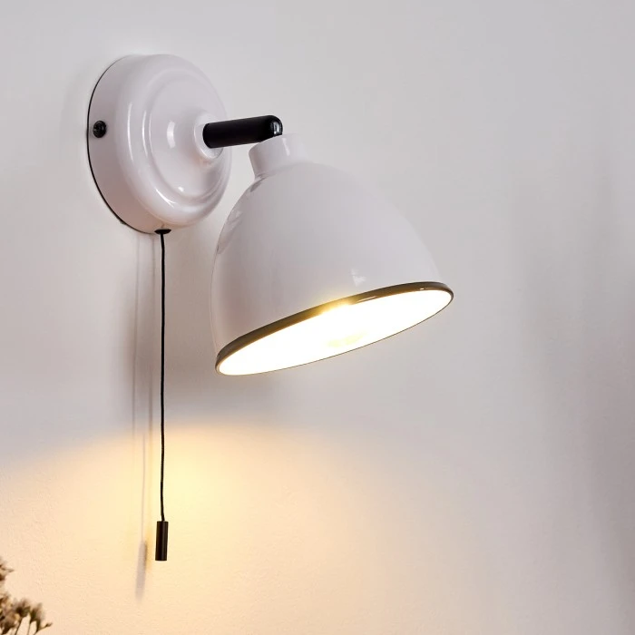 Hofstein Catharine Wandleuchte Weiß, 1-flammig 4 Hofstein Catharine Wandleuchte Weiß, 1-flammig - Image 4