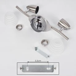 Hofstein Chapod Wandleuchte Nickel-Matt, 2-flammig 14 Hofstein Chapod Wandleuchte Nickel-Matt, 2-flammig -Wandleuchten Verkauf chapod wandleuchte h3651988 4