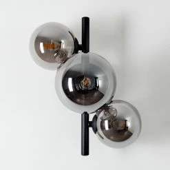 Hofstein Chariton Wandleuchte LED Schwarz, 3-flammig -Wandleuchten Verkauf chariton wandleuchte h3317815 12