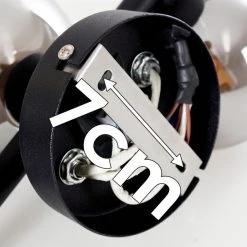 Hofstein Chariton Wandleuchte LED Schwarz, 3-flammig -Wandleuchten Verkauf chariton wandleuchte h3317815 16