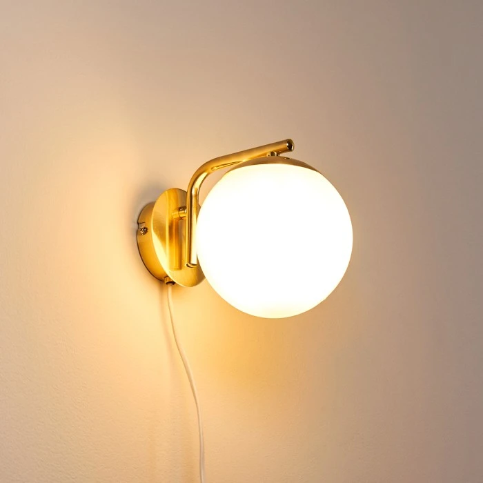 Hofstein Chemung Wandleuchte Messing, 1-flammig 16 Hofstein Chemung Wandleuchte Messing, 1-flammig - Image 16