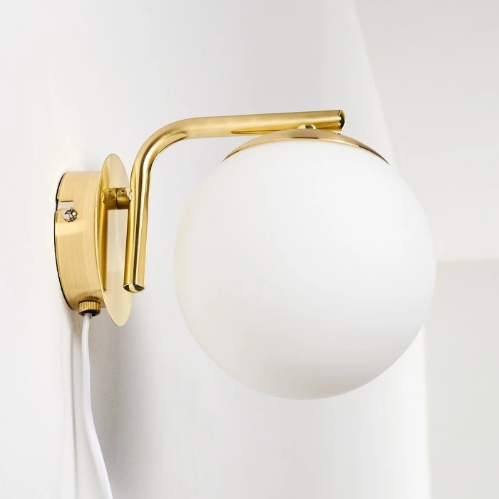 Hofstein Chemung Wandleuchte Messing, 1-flammig 17 Hofstein Chemung Wandleuchte Messing, 1-flammig - Image 17