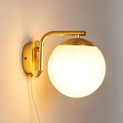 Hofstein Chemung Wandleuchte Messing, 1-flammig 25 Hofstein Chemung Wandleuchte Messing, 1-flammig -Wandleuchten Verkauf chemung wandleuchte h3316474 6