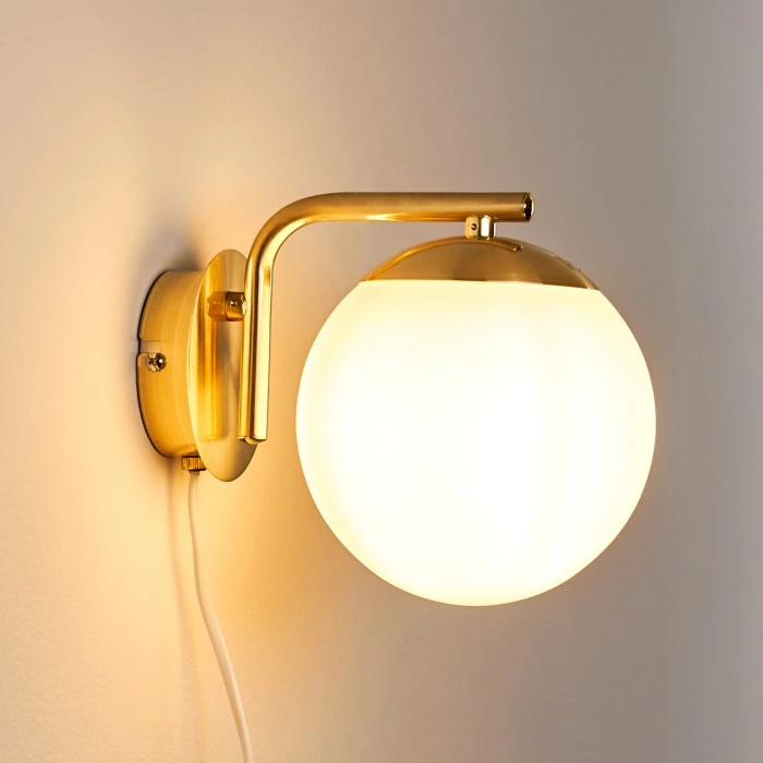 Hofstein Chemung Wandleuchte Messing, 1-flammig 7 Hofstein Chemung Wandleuchte Messing, 1-flammig - Image 7