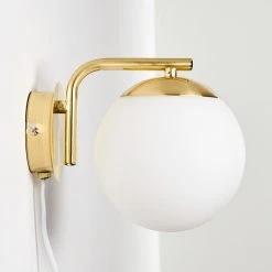 Hofstein Chemung Wandleuchte Messing, 1-flammig 27 Hofstein Chemung Wandleuchte Messing, 1-flammig -Wandleuchten Verkauf chemung wandleuchte h3316474 8