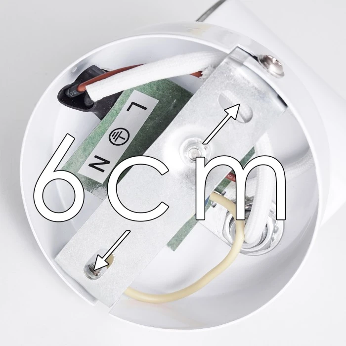 Hofstein Chennai Wandleuchte LED Chrom, Weiß, 1-flammig 18 Hofstein Chennai Wandleuchte LED Chrom, Weiß, 1-flammig - Image 18