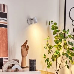 Hofstein Chennai Wandleuchte Chrom, Weiß, 1-flammig -Wandleuchten Verkauf chennai wandleuchte h3451366 8