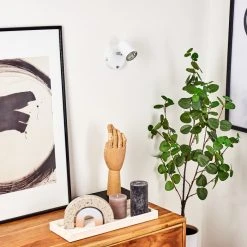 Hofstein Chennai Wandleuchte Chrom, Weiß, 1-flammig -Wandleuchten Verkauf chennai wandleuchte h3451366 9