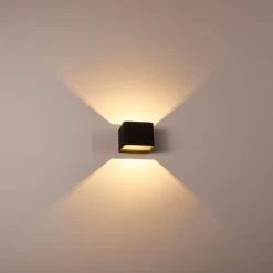 Hofstein Chuitna Wandleuchte LED Schwarz, 1-flammig -Wandleuchten Verkauf chuitna wandleuchte h3312568 19