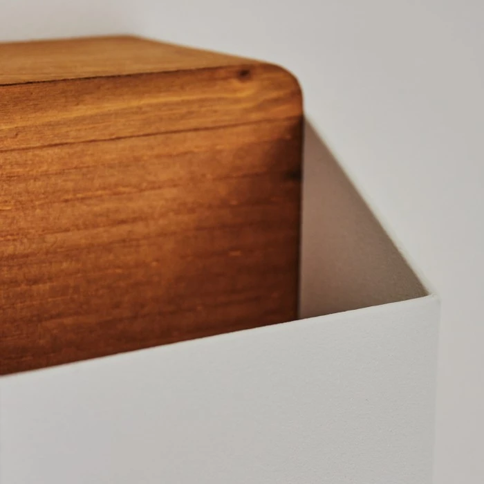 Hofstein Clarens Wandleuchte LED Braun, Weiß, 1-flammig 3 Hofstein Clarens Wandleuchte LED Braun, Weiß, 1-flammig - Image 3