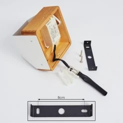 Hofstein Clarens Wandleuchte LED Braun, Weiß, 1-flammig 17 Hofstein Clarens Wandleuchte LED Braun, Weiß, 1-flammig -Wandleuchten Verkauf clarens wandleuchte h3447345 4